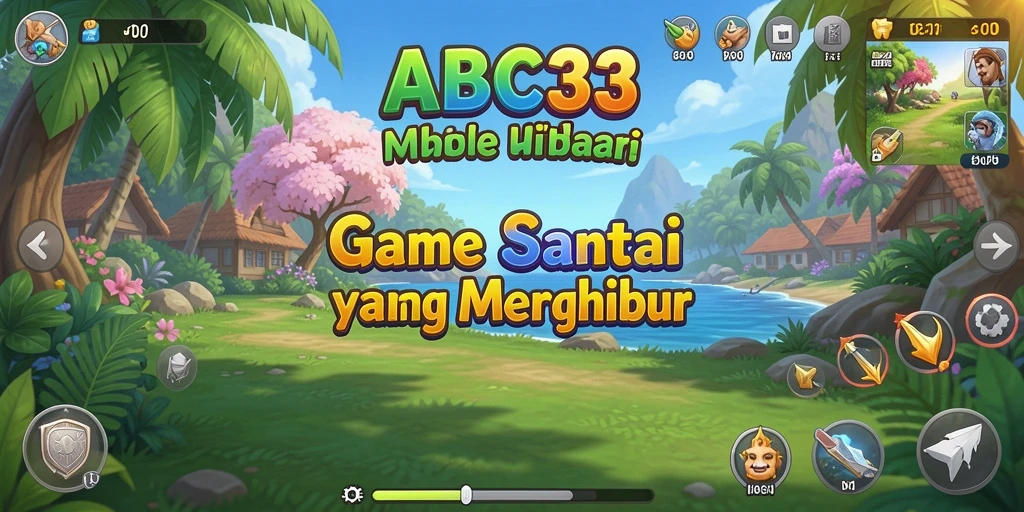 Tampilan gameplay seru dan penuh warna dari ABC33.