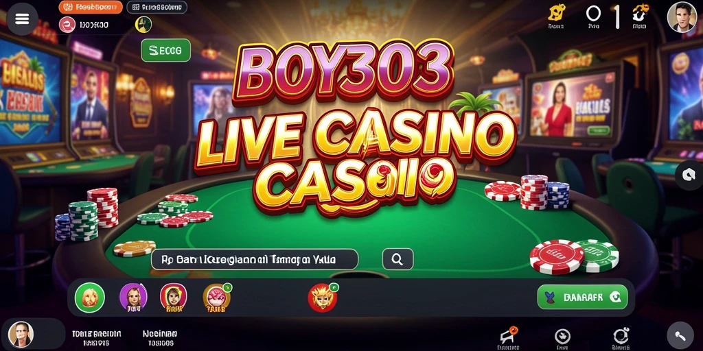 Tampilan gameplay Live Casino yang mendebarkan dan interaktif.