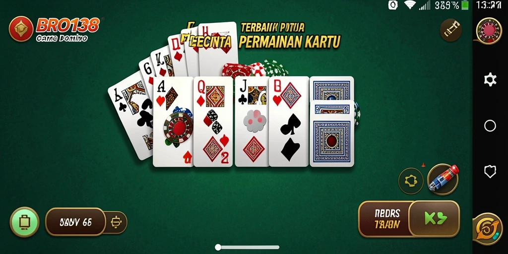 Tampilan gameplay domino BRO138 yang seru dan interaktif.