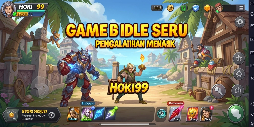 Tampilan gameplay HOKI99 dengan elemen Idle yang menarik.