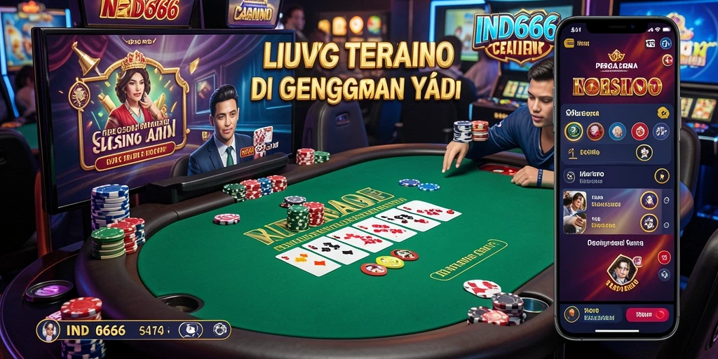 Tampilan gameplay Live Casino yang mengasyikkan dari aplikasi IND666.
