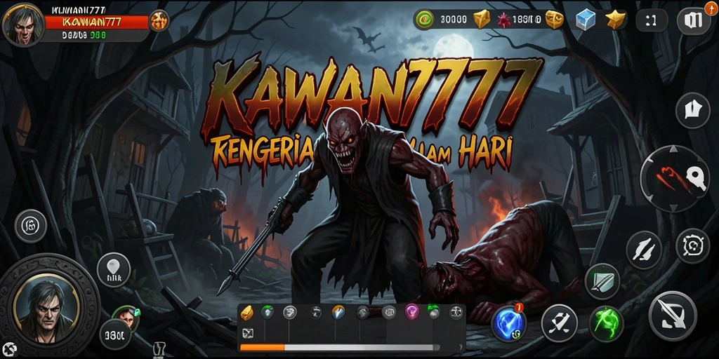 Tampilan gameplay menegangkan dengan efek kegelapan yang mencolok.