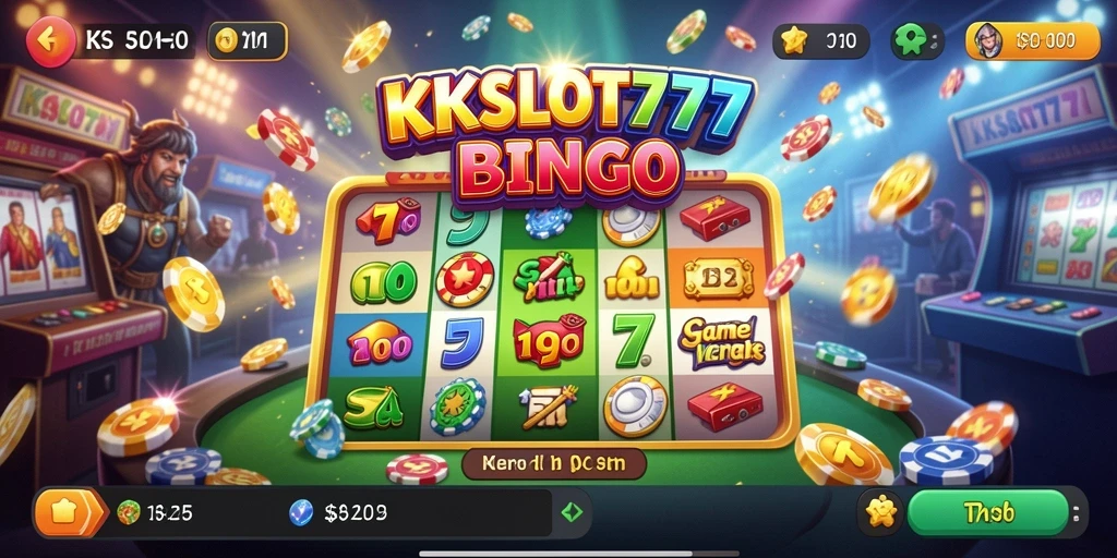 Tampilan menarik gameplay Bingo KKSLOT777 yang seru.