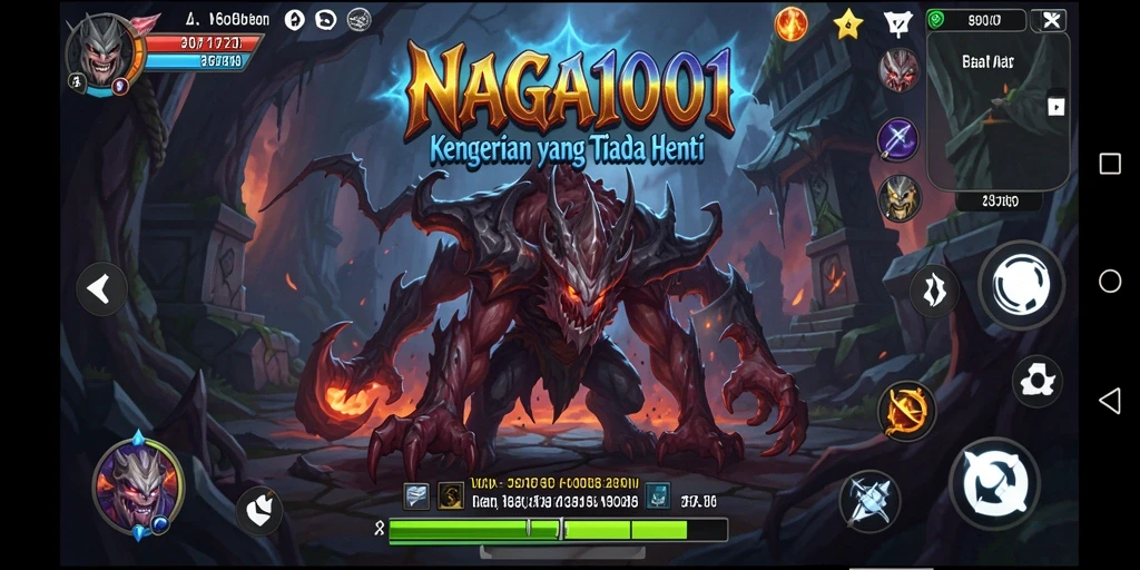 Screenshot gameplay yang menampilkan suasana horor yang mencekam.