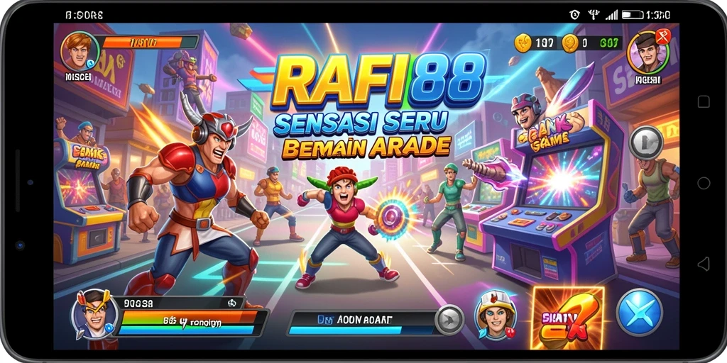 Screenshot gameplay RAFI88 memperlihatkan aksi seru dalam permainan arcade.