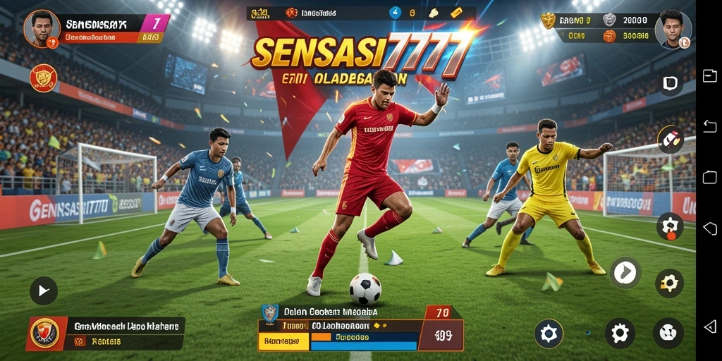 Tampilan aksi mendebarkan dalam SENSASI777 saat pertandingan olahraga.