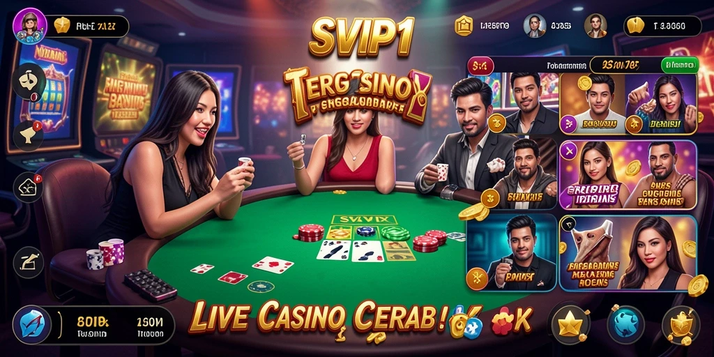Tampilan gameplay SVIP1 yang menarik dan interaktif di Live Casino.