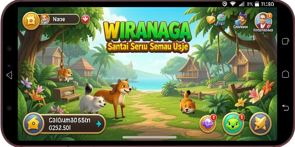 Gameplay WIRANAGA yang ceria dan mengasyikkan.
