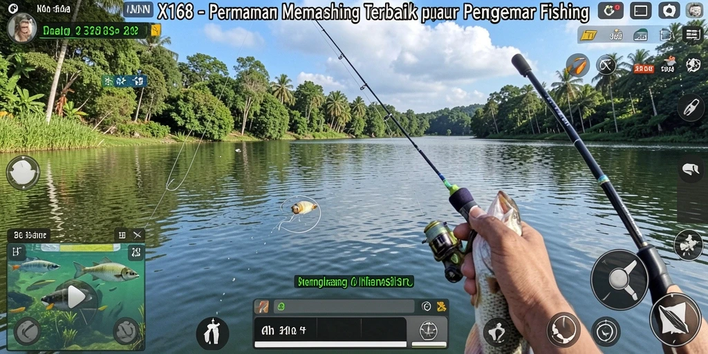 Tangkapan ikan yang menakjubkan di gameplay X168.