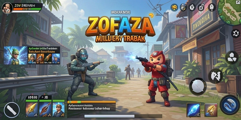 Tampilan antarmuka pengguna ZOFAZA yang intuitif dan modern.